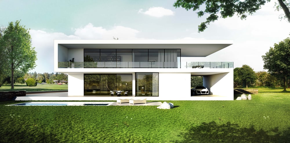 Aussenraumvisualisierung Einfamilienhaus