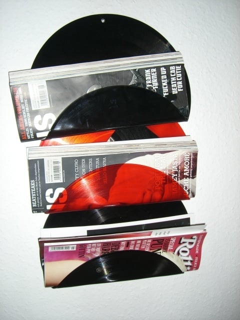Zeitungshalter farbiges Vinyl
