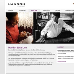 Layout und Umsetzung mit Typolight für den Bekleidungshersteller HANDON dressed to sell GmbH
