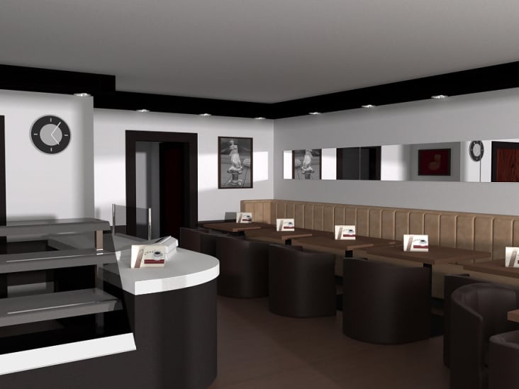 Gemütliches Cafe mit Bäckerei