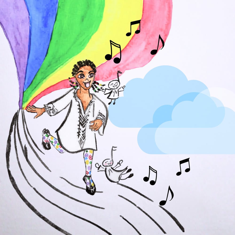 Cover Fittis Musikalische Reise, Hui Tusche, Aquarell