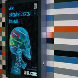Anzeige „Dr. Comic“ als Citylight