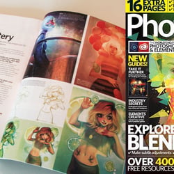 2 page interview in Photoshop Creative Magazine (Imagine Publishing)