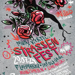 Poster Straßenfest für das „Münzviertel“