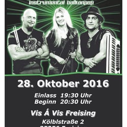 Flyer für die Balkan-Pop-Band „edelstoff“ Seite 1/2