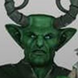 3d greenoman warrior character modeling