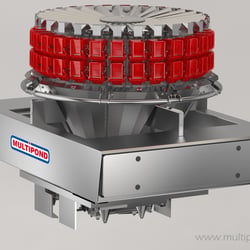 Realistische 3D-Visualisierung einer Mehrkopfwaage basierend auf CAD Daten
