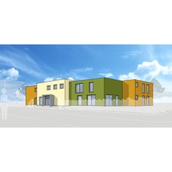 Kita Neubau Ratingen, Gartenperspektive
