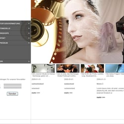 Entwurf einer Internetseite für ein Fotostudio