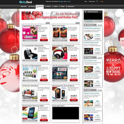 Layout und Reinzeichnung Travel-Markenshop Weihnachten für DailyDeal GmbH