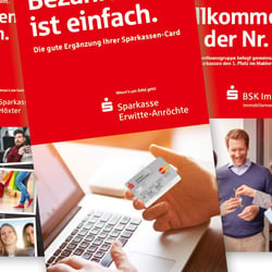 Flyerentwicklung für verschiedene Sparkassen