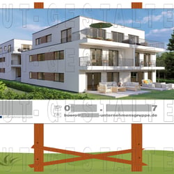 Bauschild / Bautafel für Baustelle | Layout gestalten