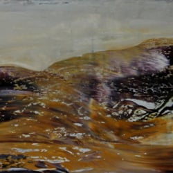Bewegte Landschaft 40 × 120 cm