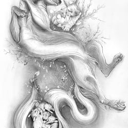 Illustration mit Bleistift