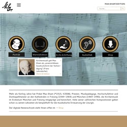 Kirchenmusik zum download (Max Eham), Website