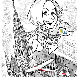 Live-Karikatur Digital