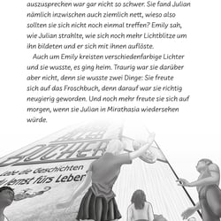 Illustration im TB „Gefangen im Riesenbuch“