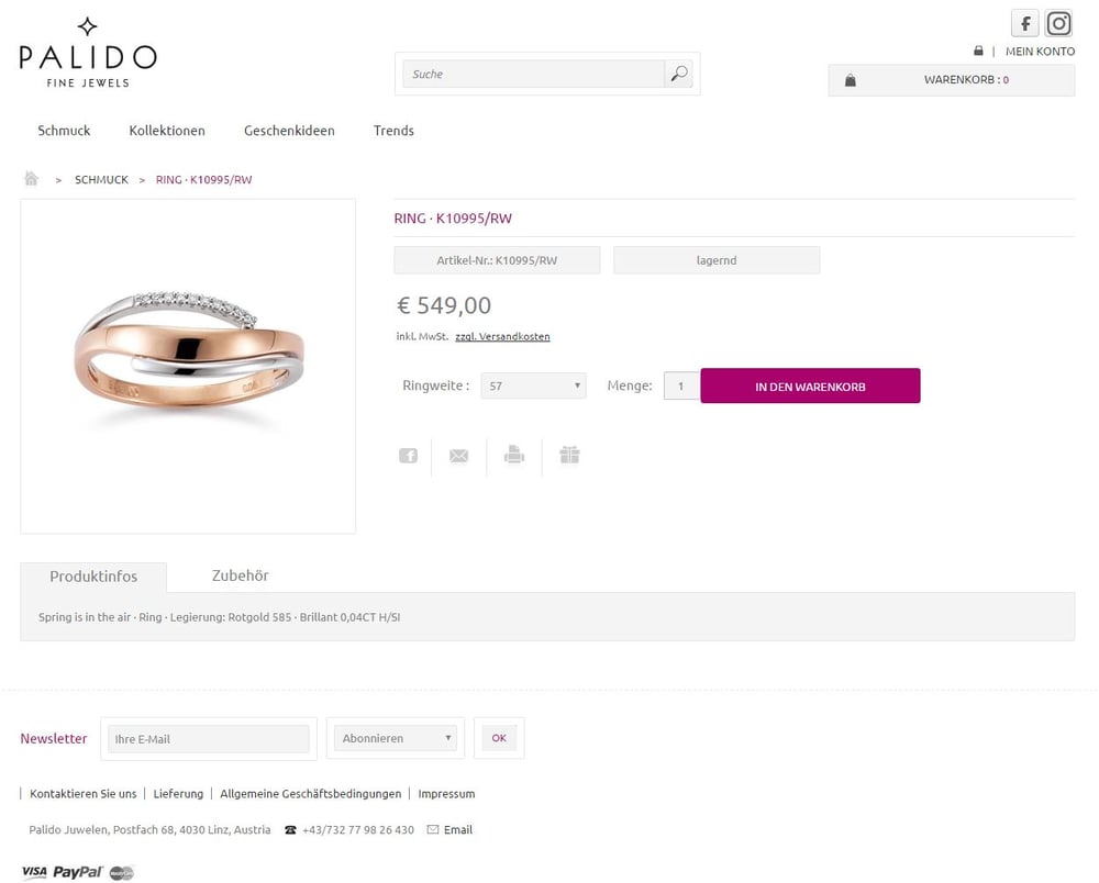 Palido Schmuck Online Shop