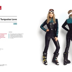 One-piece ski wear range for women