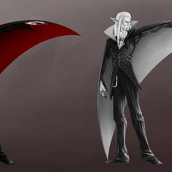 Dracula Kleidung Konzept