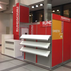 Messestand Messebau für Rundschau