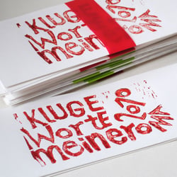 Neujahrskarte Kluge Worte meiner Oma