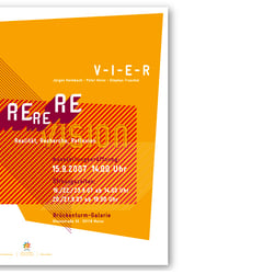 Plakat Ausstellung VIER