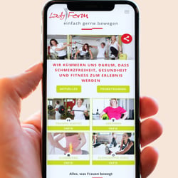 App eines Fitnessstudios für Frauen (Schweiz)