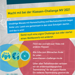 Postkarte für Klassenchallenge