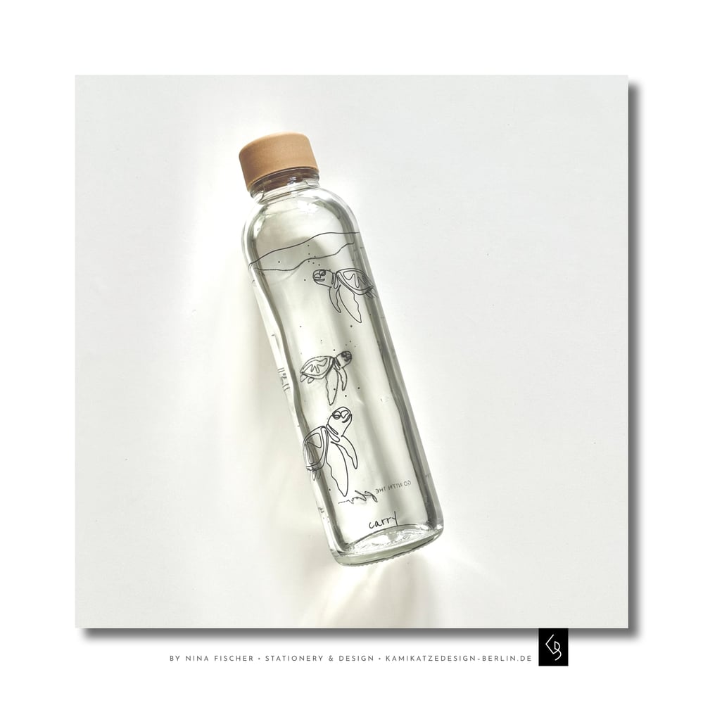 Illustration für eine Wasserflasche von Carry