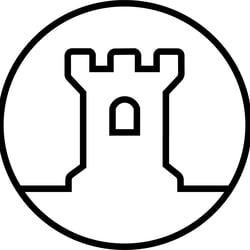 Logo für einen Wettbewerb, gesucht wurde ein Logo, dass den Guild Wars 2 Servers „Flussufer“ repräsentiert.