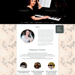 Webseite Musikerin Oksana Poleshook