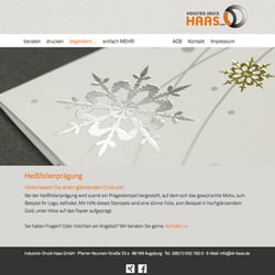 Seite: Heißfolienprägung