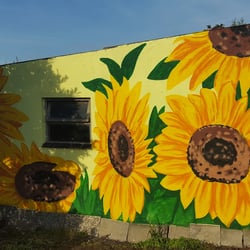 Sonnenblumen-Garage