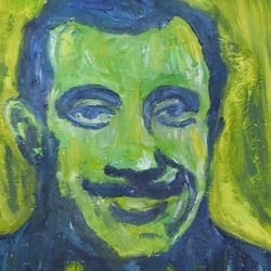 Django 3 (oil on canvas, 50 × 70 cm)