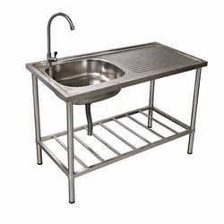 Edelstahl Waschtisch für Garten & Außenbereich