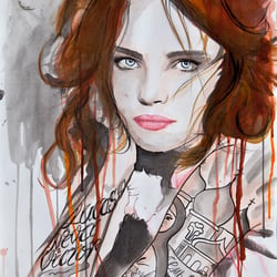 inked Natalia Vodianova