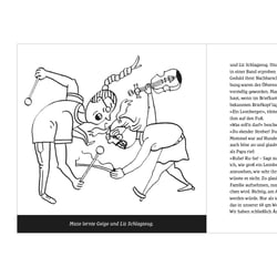 „Der Hut mit dem Dach“, Bilderbuchillustration, Beispielseite