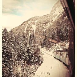 Winterlandschaft, nahe der Zugspitze