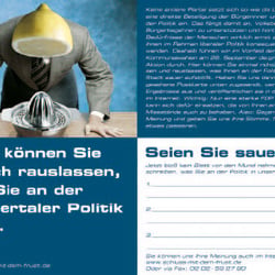 FDP Wuppertal Kommunalwahl Flyer