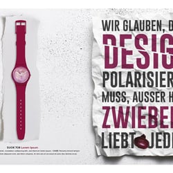 Lookbookentwurf für Swatch