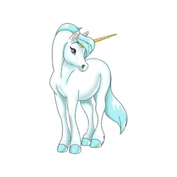Einhorn steht