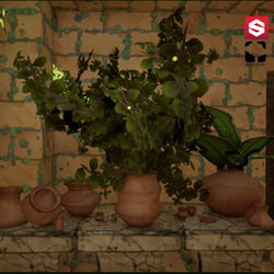 Plants in level