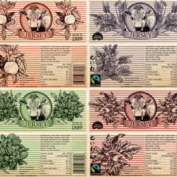 Verpackungsdesign Schokolade, Idee, Gestaltung und Illustration
