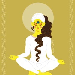 Flyer „Kundalini Yoga mit Manjeet Atma Kaur“