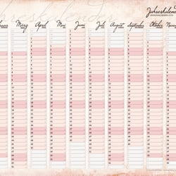 Wandkalender-Design