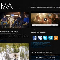 MIA. Webseite (custom cms)