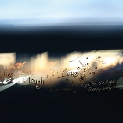 Postkarte · live laugh love ·