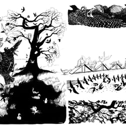 Illustrationen für die Geigenschule «Lagen Wagen»