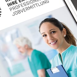 Webseite für eine Jobvermittlung in der Medizinbranche
